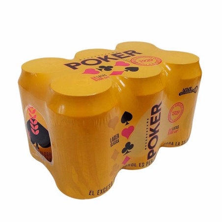 Cerveza Poker x6 Six Pack Lata 330 cm³