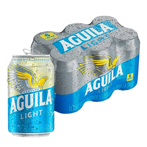 Cerveza Aguila Light Lata 330cm3 x6 Six Pack
